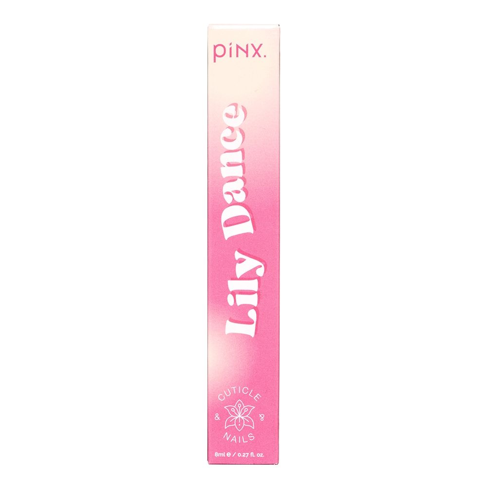 piNX Lily Dance Nagelpflegepackung in Pink mit Text