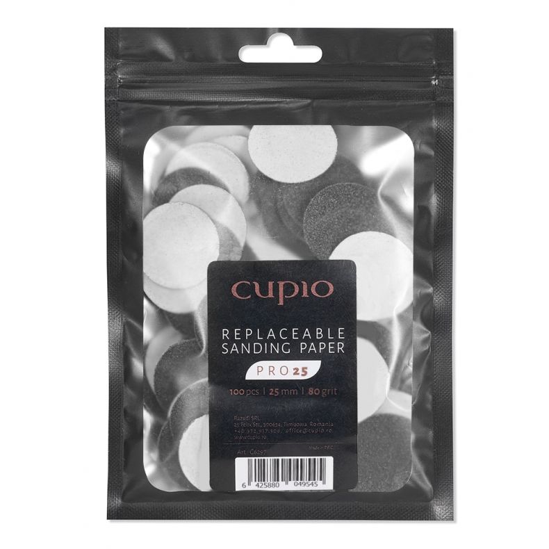 Cupio Set mit 100 Ersatzteilen für  PRO25 # 80 Pedikürescheiben
