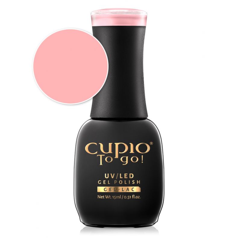 Flasche mit Cupio To go! UV/LED Gel Polish in zartem Pinkton, 15 ml