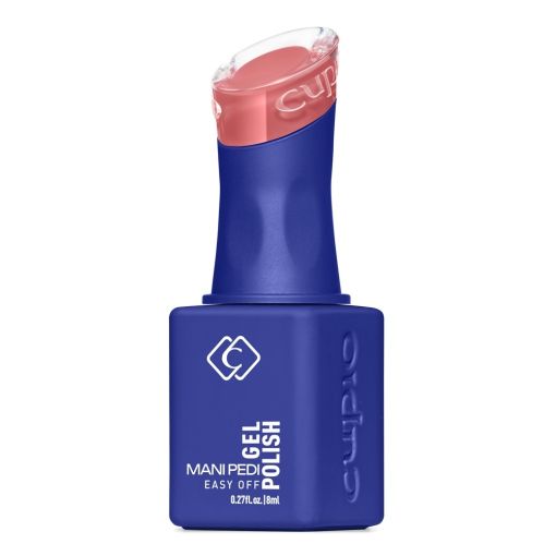 Cupio Gel Mani Polish Nagellack Flasche blau mit pinkem Deck