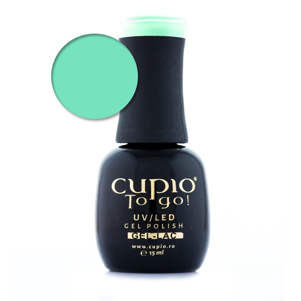 Flasche mit Cupio To Go! UV/LED Gel Polish in der Farbe Mintgrün, 15ml