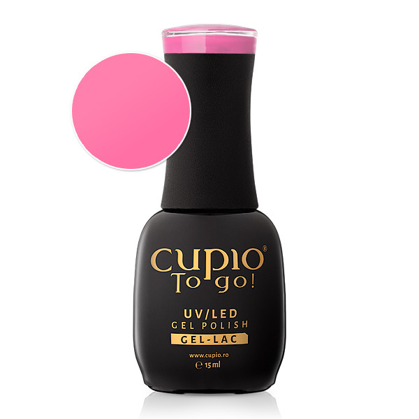 Cupio To go! UV/LED Gel-Lack in einer pinken Farbe mit 15 ml Inhalt