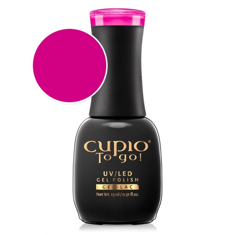 Cupio To Go! UV/LED Gel Nail Polish Flasche, rosafarbener Nagellack, 15ml
