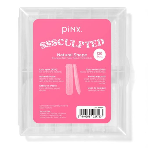pinx Sssculpted Natural Shape wiederverwendbare Nail Tips 12